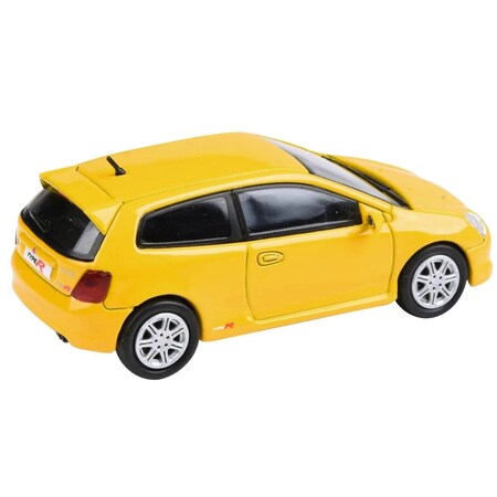 Time2Play 2001 Honda Civic Type R EP3 Sunlight 1 by 64 Scale Diecast Model Car, Yellow TI3473220